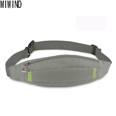 

MIWIND Waterproof Waist Pack for Women Men Unisex Fanny Pack Bag Waist Belt Bag Quality Travelling Mobile Phone Bag TYB1306