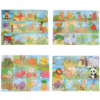 

3D Cartoon Wooden Learning Puzzle Jigsaw Toy For Kid Child Educational Toys Puzzles For Kids Toys For Children Wooden