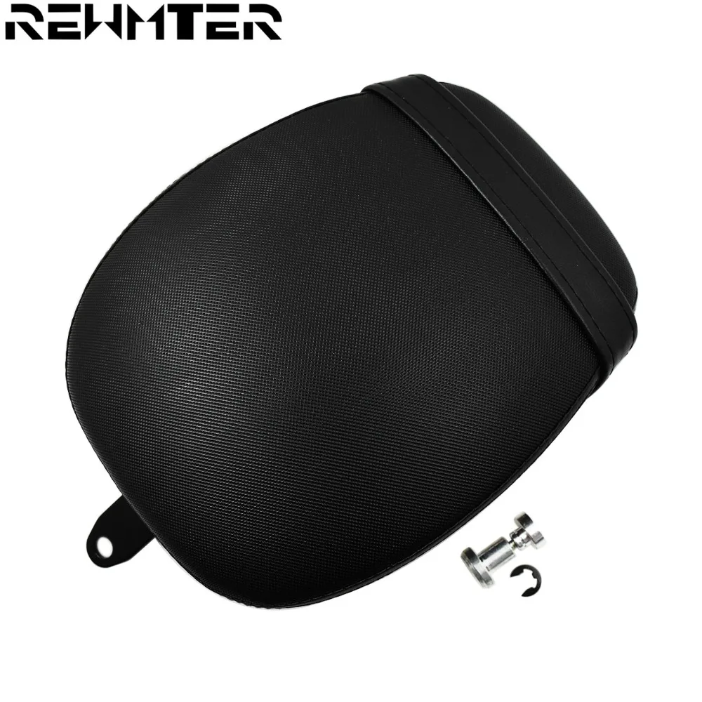 Motorcycle Black Seats Pads Cushion Rear Seat Passenger Pillion Saddle