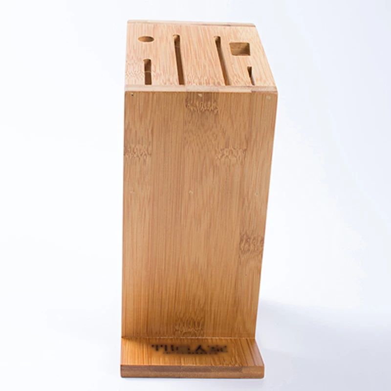High Quality Bamboo Knife Holder Ventilated Dry Kitchen Knife Block Creative Multifunctional Knife Rest Kitchen Accessories