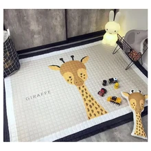 Высокое качество, детский ползучий Противоскользящий ковер с мультяшным животным, четыре сезона, детский игровой коврик для гостиной, спальни