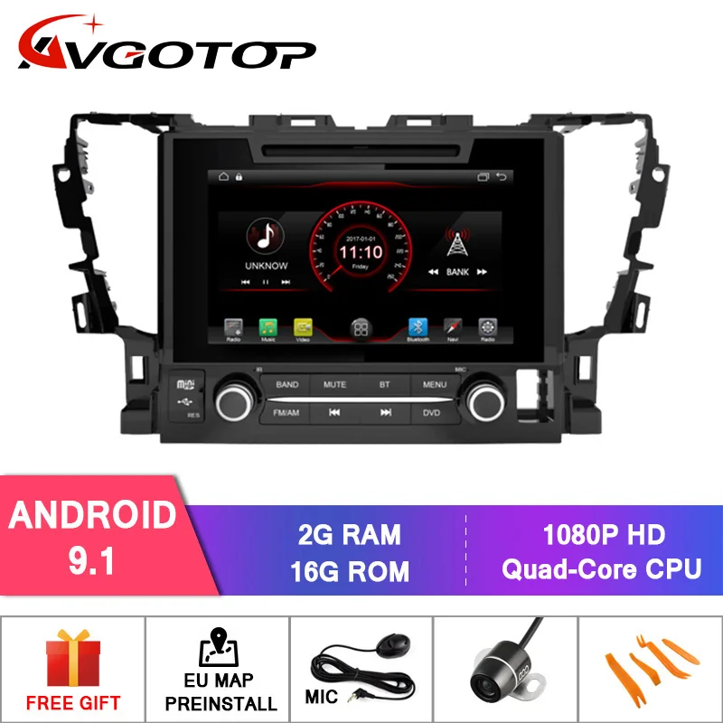 

AVGOTOP Android 9 CAR Radio Multimedia For TOYOTA ALPHARD 2015 Vehicle GPS DVD