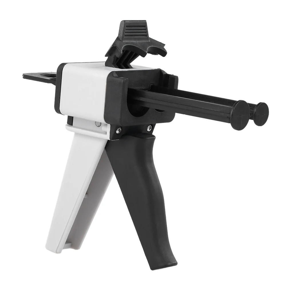 Dental Universal Dispenser Gun 1:1 /1:2 Impression Mixing Dispensing Gun Silicon Rubber Dispenser Gun Caulking 50ml Dental