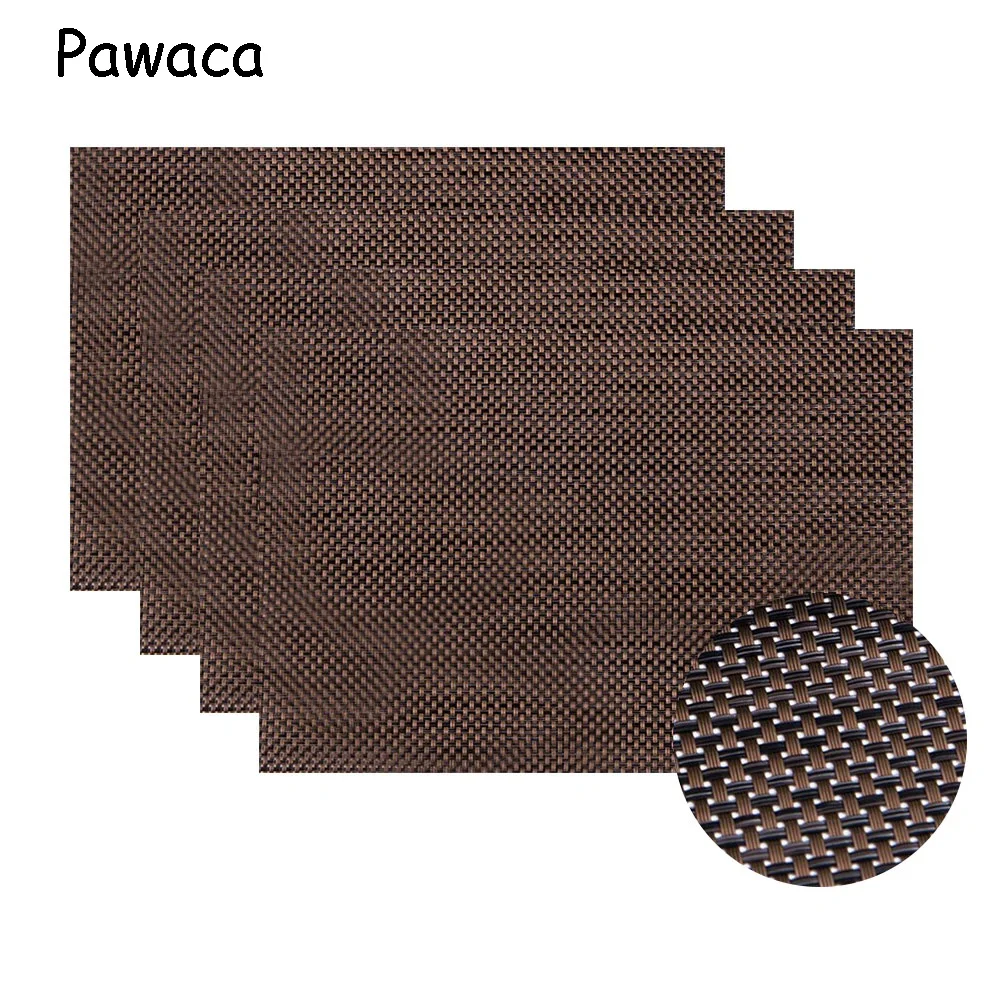 Pawaca 4 قطع المفارش القش كأس كوستر الطعام الجدول حصيرة BPA الحرة للماء مجموعة العزل وعاء حامل كوستر مطبخ المنزل منصات Pawaca 4 قطع المفارش القش كأس كوستر الطعام الجدول حصيرة BPA الحرة للماء مجموعة العزل وعاء حامل كوستر مطبخ المنزل منصات