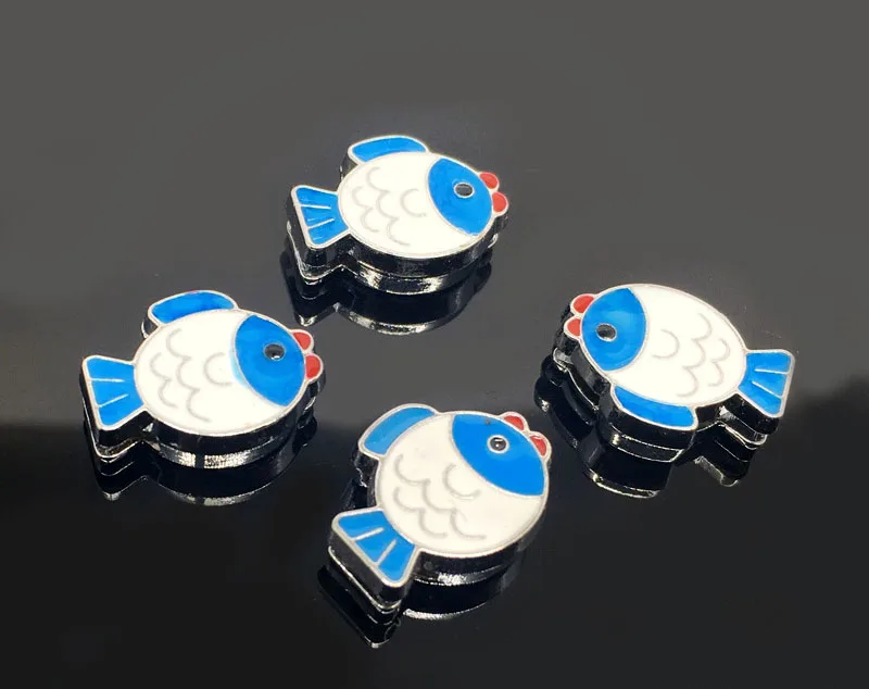 Free Shipping,10PCS Enamel Mouse Slide Slider Charms Fit 8mm Bracelets Belts