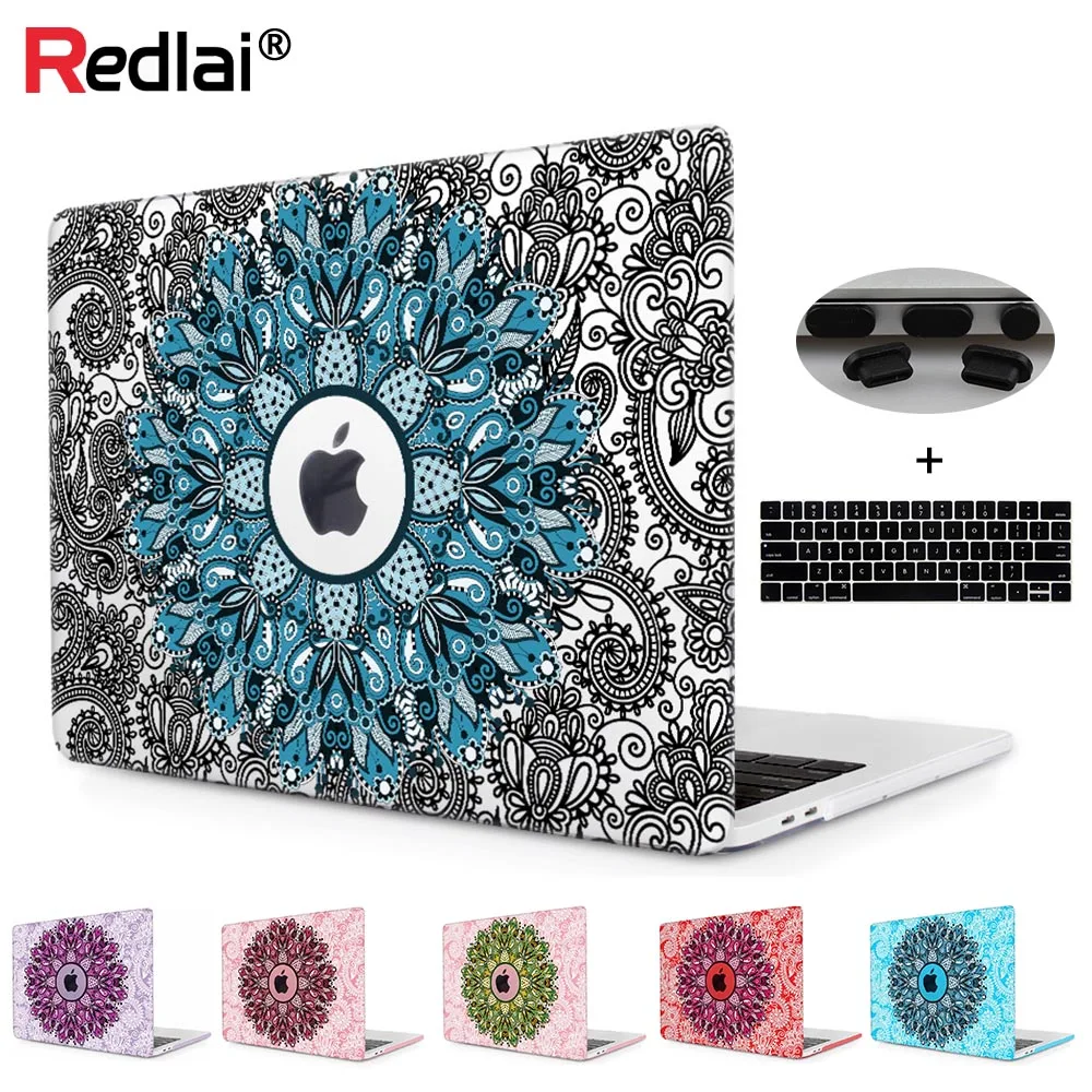 Чехол для Macbook Air 13 2020 A2179 A2337 пластиковый жесткий чехол с принтом мандалы Pro 15 16