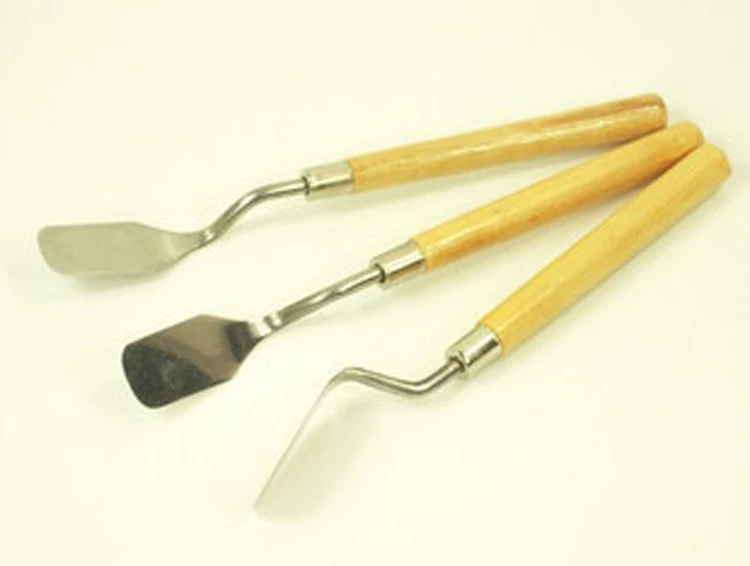 Оптовая продажа деревянная ручка металлическая масляная живопись лопата