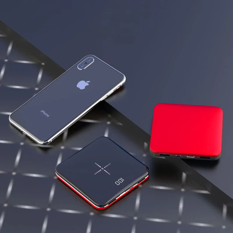 Travelcool 8000mAh QI Wireless Charger Dual USB Portable Power Bank For Samsung Charger Wireless External Battery Pack Powerbank