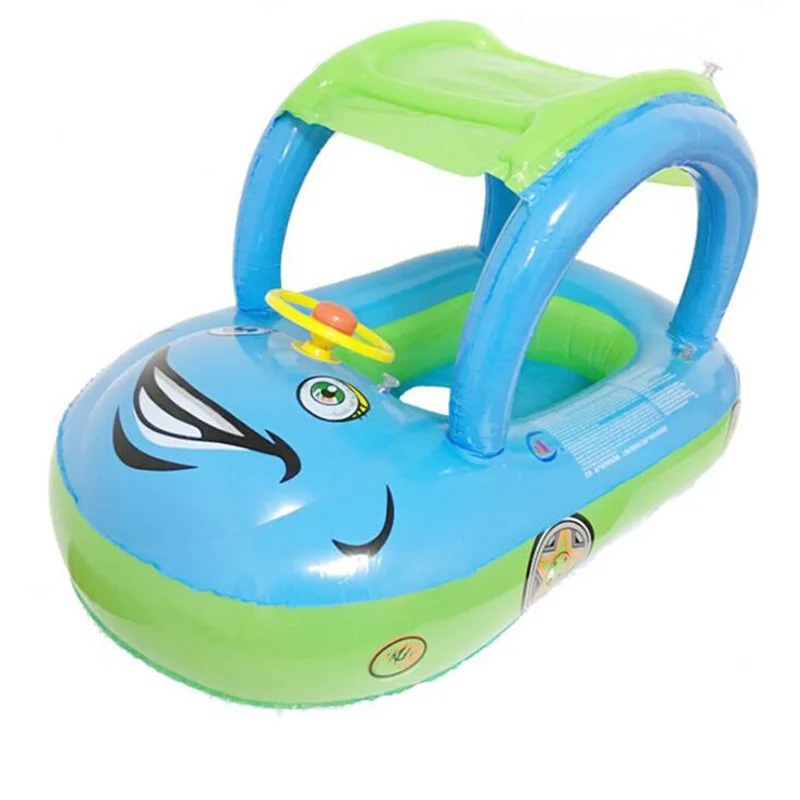 Плавательный круг для детей с тентом автомобильное сиденье лодка игрушки