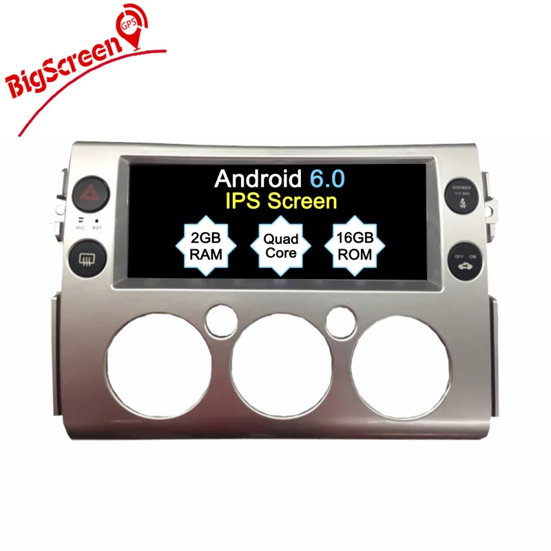 Новейшие Android6.0 автомобиля нет dvd-плеер gps Navi для Toyota FJ Cruiser радио головное устройство Мультимедиа Wi-Fi стерео СБ nav pad ISP