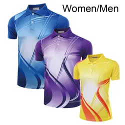 Бесплатная печать Бадминтон рубашка Мужская/Женская, настольный теннис рубашка, Бадминтон футболка женская/мужская, Спортивная теннисная