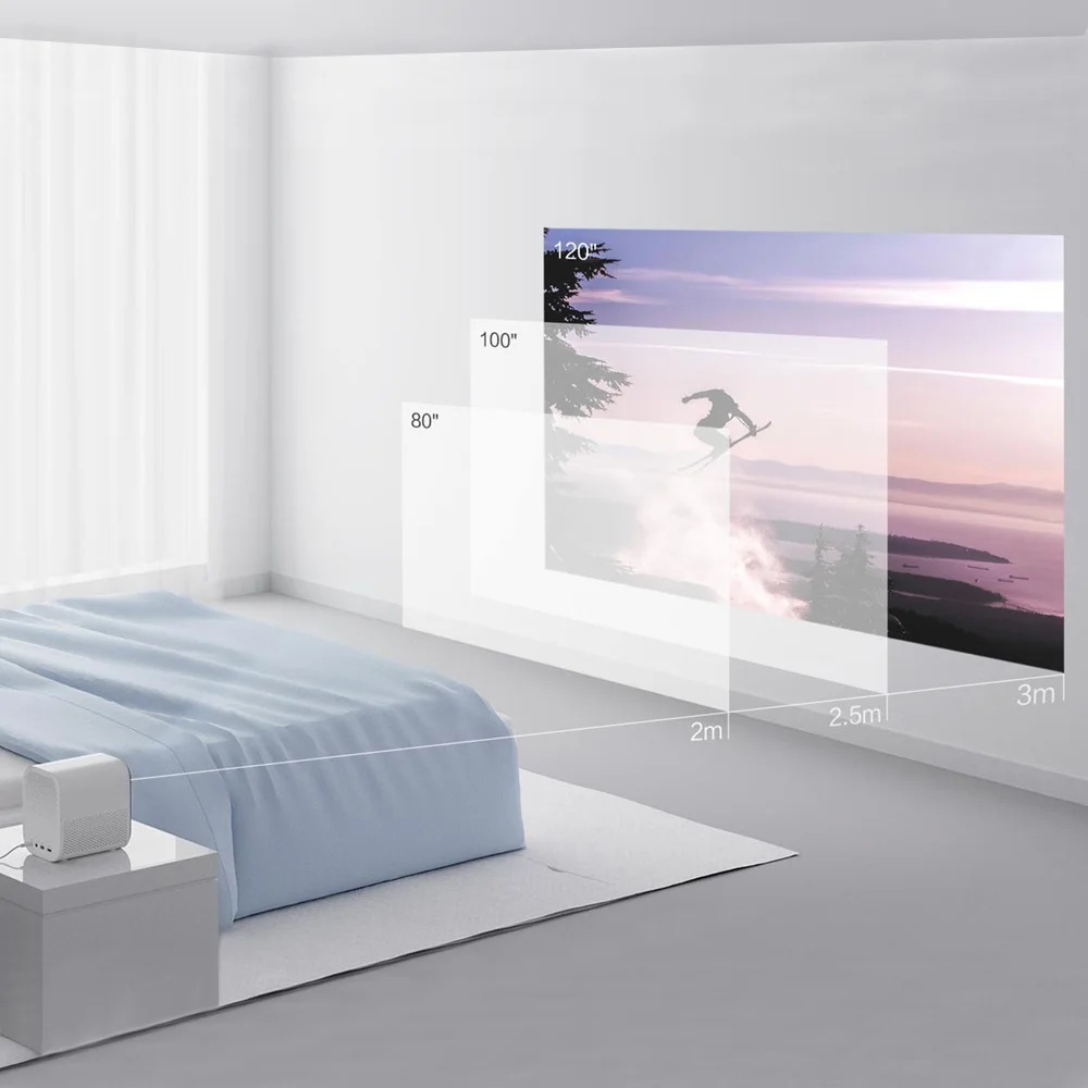 Xiaomi mijia mini projetor dlp portátil 1920*1080 suporte 4k vídeo wi fi proyector led beamer tv hd completo para cinema em casa-4