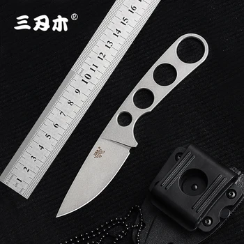 

Sanrenmu 7130 Fixed Knife 7Cr17 One Keel Steel outdoor camping survival tactical hunting bushcraft knife With KYDEX Sheath S601