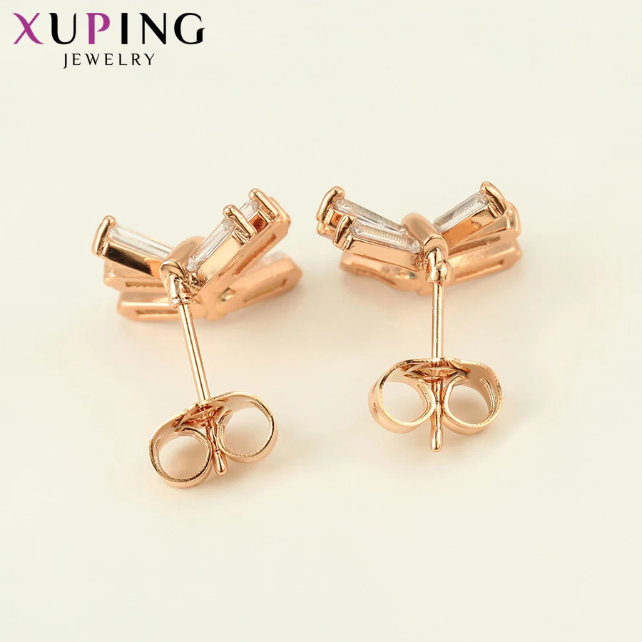 Серьги гвоздики Xuping для женщин ювелирные изделия из синтетического кубического