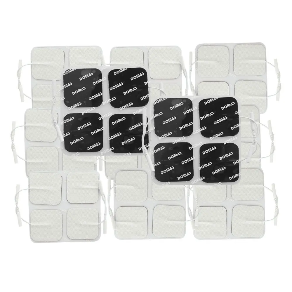 DOMAS Square Reusable Tens Unit Electrode Pads 2''x2'' Inch Pack of 40