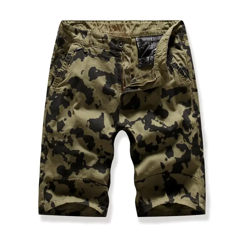 

Camouflage Board Shorts For Men Casual Multi-pocket Tooling beach Cargo Shorts Men Navy green Gray