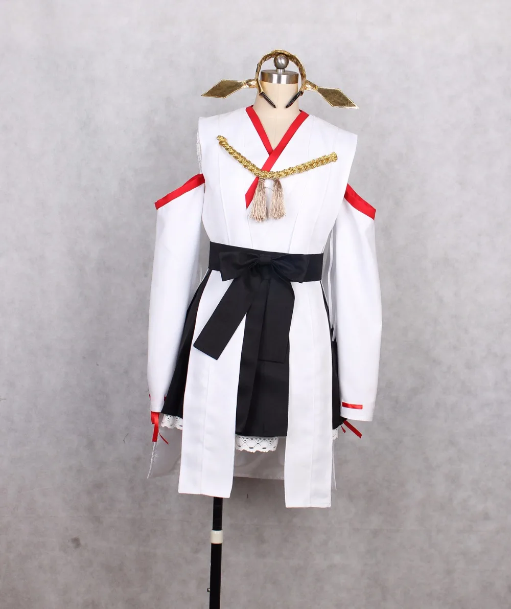 Платье kanglue Kirishima Косплей Kantai Collection Костюм на заказ любой размер|Костюмы аниме| |