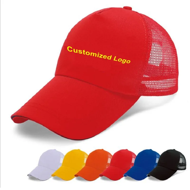 

printing caps custom logo mesh travel advertising caps Cotton duck tongue baseball hat Custom-made headdress