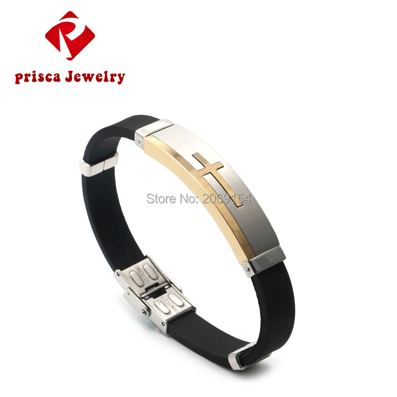 Защелкивающийся ювелирный браслет с крестиками модные мужские ювелирные