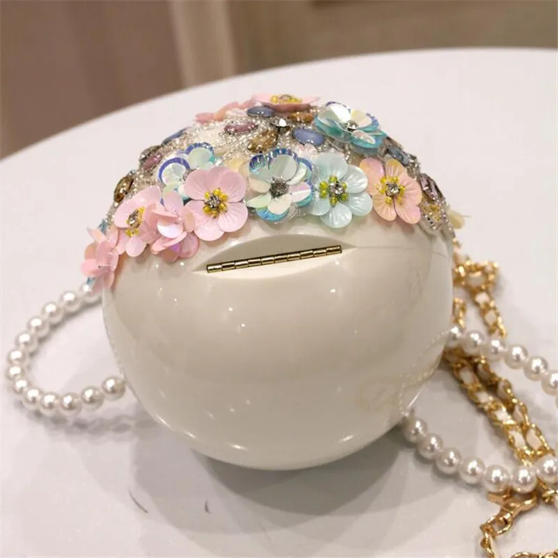 Женская вечерняя сумочка с жемчугом и стразами|beaded handbag|handbags for womentote bag |