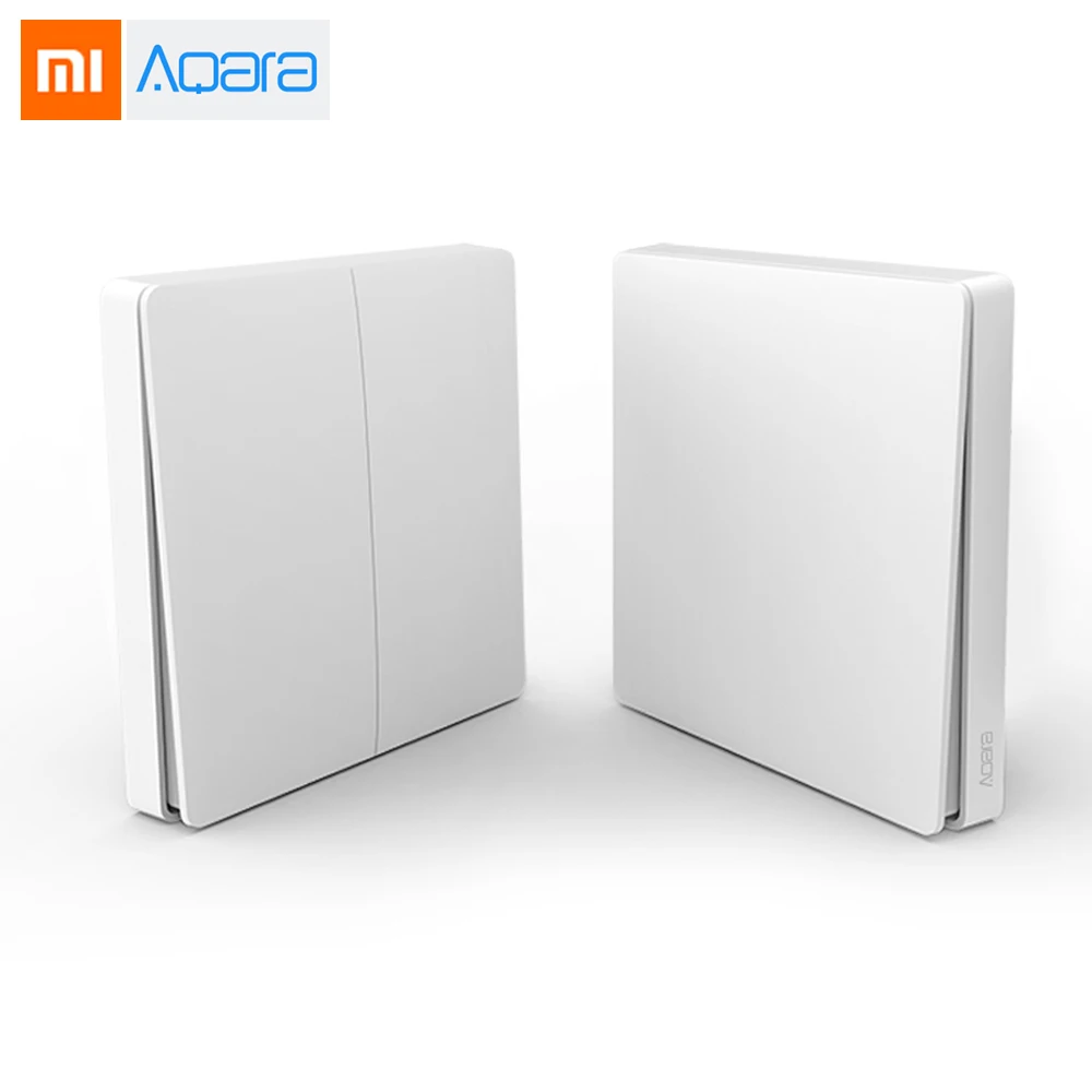 

Newest Xiaomi Aqara Wireless Key Smart Light Control ZiGBee WiFi Wall Switch Via Smarphone APP Remote