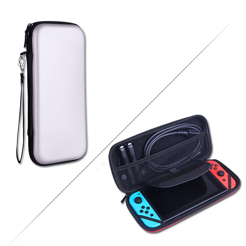 Портативная Жесткая Сумка для хранения для nyd Switch Case защитный чехол Сумки для Nintendo DOS Switch NS аксессуары Cattry сумка - Цвет: Silver