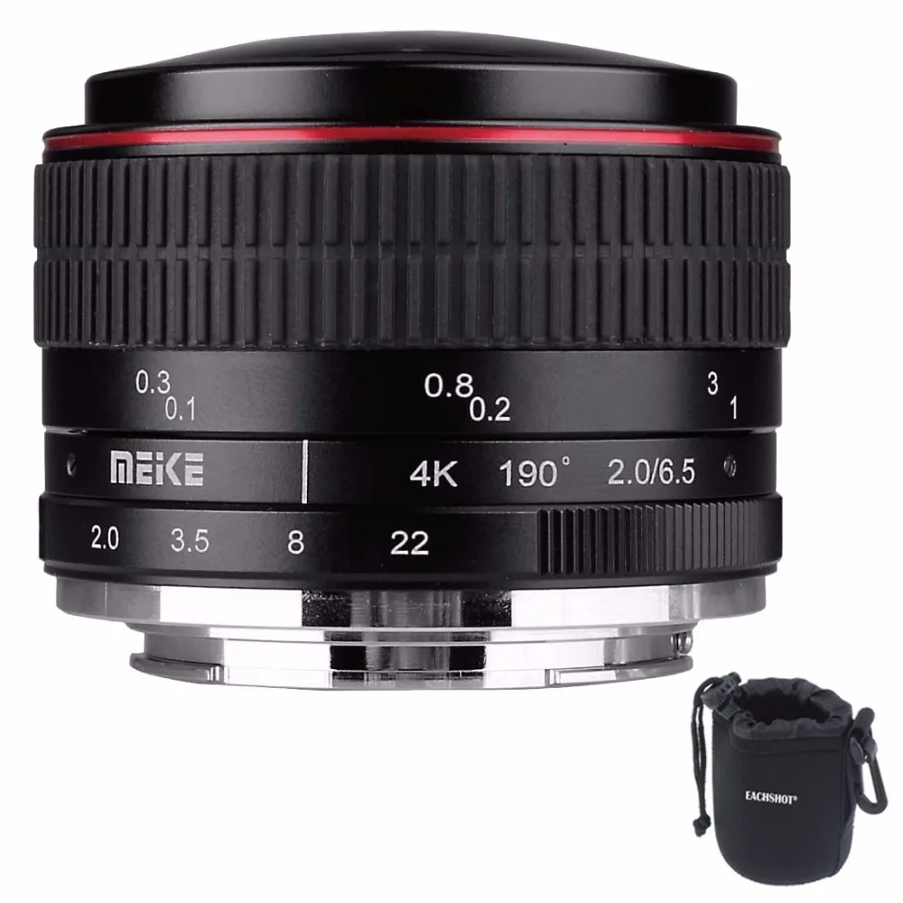 MEIKE MK-6.5mm F2.0 Рыбий глаз объектив с фиксированным фокусом объектив с EF-M креплением объектив с большой апертурой Автофокус Объектив для Canon DSLR камера