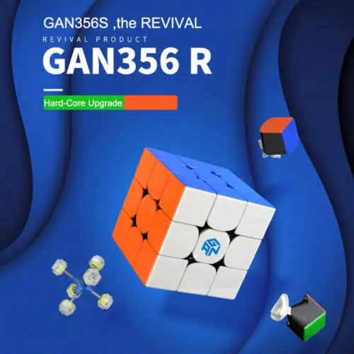 GAN356R Stickerless Пластик 3x3x3, волшебный куб, конкурс извилистый паззл игрушки