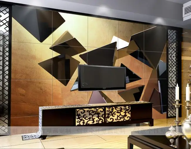 Online Photo Wallpaper Stereo Geometric Pattern Brick Wall Online Photo Wallpaper Stereo Geometric Pattern Brick Wall Mural Living Room Restaurant Bar Ktv Background Aliexpress