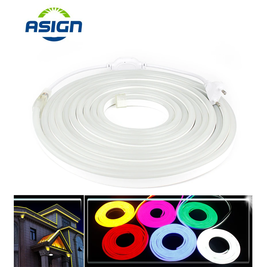Waterproof Neon Light Ac220 240v Smd2835 Led Diode Tape Flexible Neon Light Ac220 240v Smd2835 Led Diode