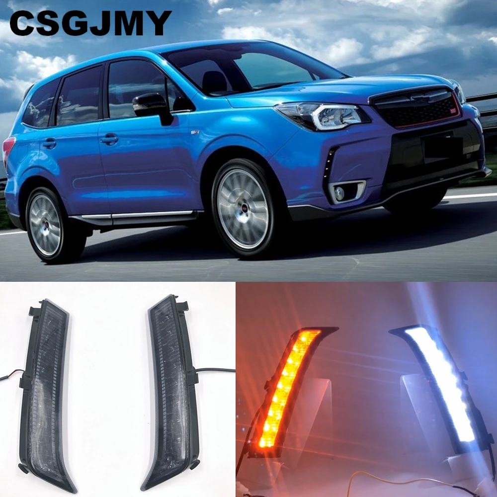 2PCS Car led drl daytime running light for Subaru Forester 2013 2014