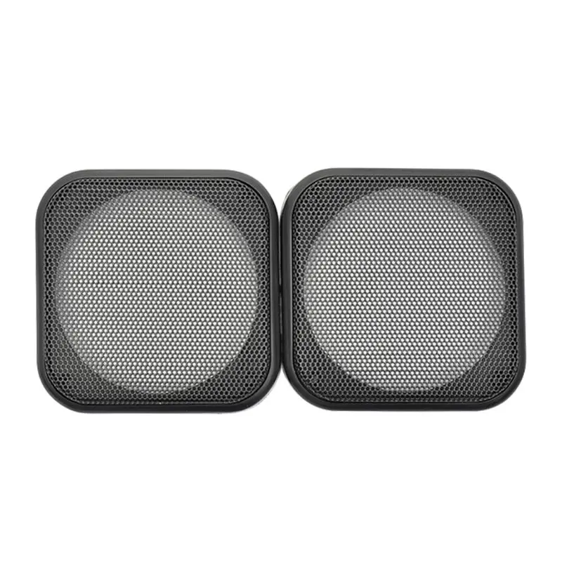 

1Pair 4 Inch Black Square Car Audio Speaker Horn Protective Cover Metal Mesh Grille Covers Accessories