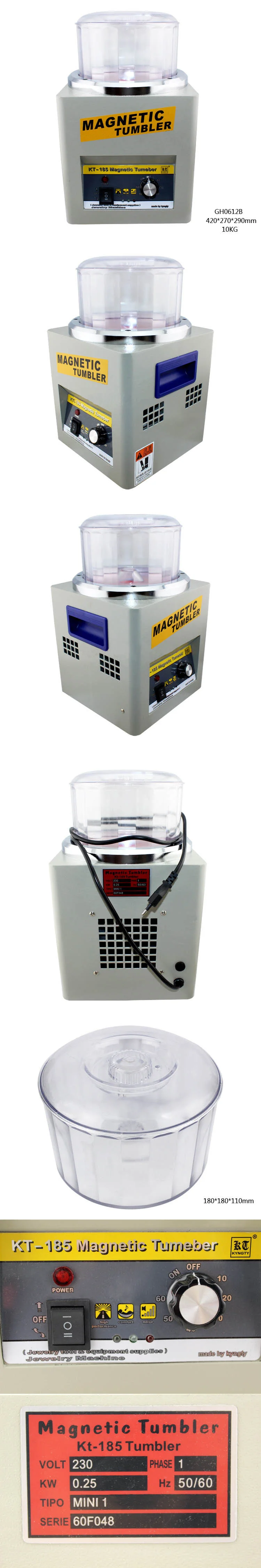 2000 об/мин 600 г емкость Магнитный стакан машина для изготовления ювелирных изделий Полировка ювелирных изделий магнитный полировщик