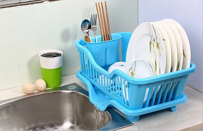 1pc-Kitchen-plastic-Storage-Holders-Racks-draining-water-drip-rack-Bowl ...