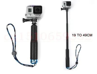 Koop Go Pro Duiken Monopod Gopro Mount Adapter Voor Go pro HD Hero3 hero4 3 + sj4000 monopod sj5000 sj6000 Accessoires AEE
