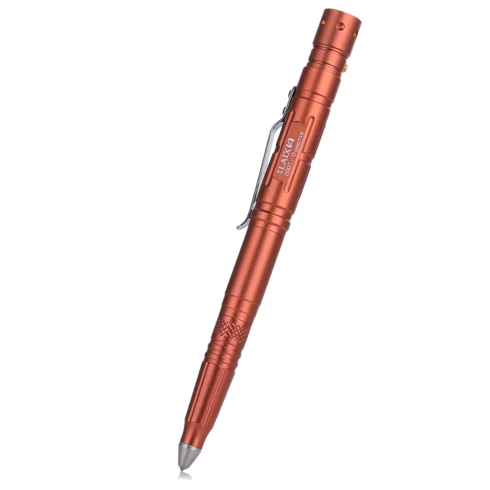 Laix B007.2 многофункциональная тактическая ручка, инструмент для повседневного использования, шариковая ручка для письма, светодиодный фонарик, аварийный стеклянный выключатель, Самозащита