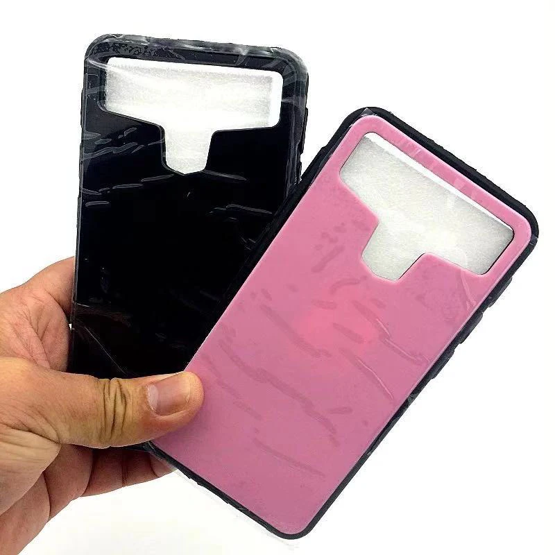 Universal smart magnet holder silicone window gloss pc back mirror glass design mobile phone cover case-9