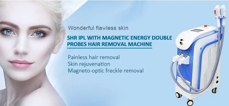 360 магнитно-оптическая точка замораживания безболезненное постоянное удаление волос и омоложение кожи 2 в 1 лазерная машина для удаления волос