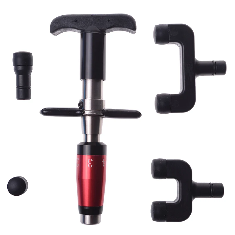 

High Quality 1 Set  Chiropractic Adjusting Tool Spine Activator 6 Levels 3 Heads Stainless Steel