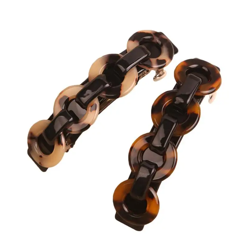 

2PCS Hairpins Spring Equisite Elegant Marble Wide Circle Barrette Hairpin Hair Clip Headdress for Ladies Girls Women