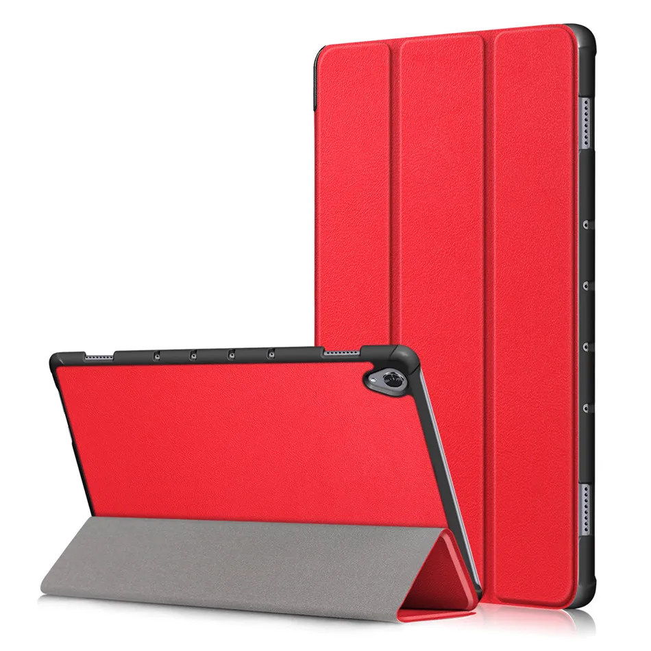 Чехол для huawei mediapad M6 10,8 Smart Cover для huawei mediapad M6 10,"(PRO) Funda тонкий магнитный складной PU кожаный чехол - Цвет: Красный