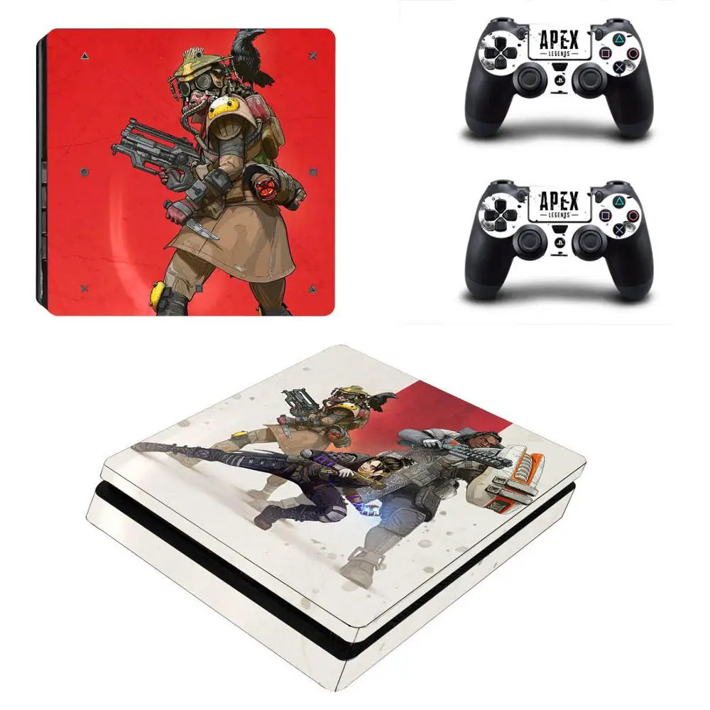 PS4 Slim sticker s Skin Apex legends наклейка для sony Playstation 4 Slim PS 4 Slim консоль и контроллер Skins Vinilo Pegatinas - Цвет: YSP4S-3329