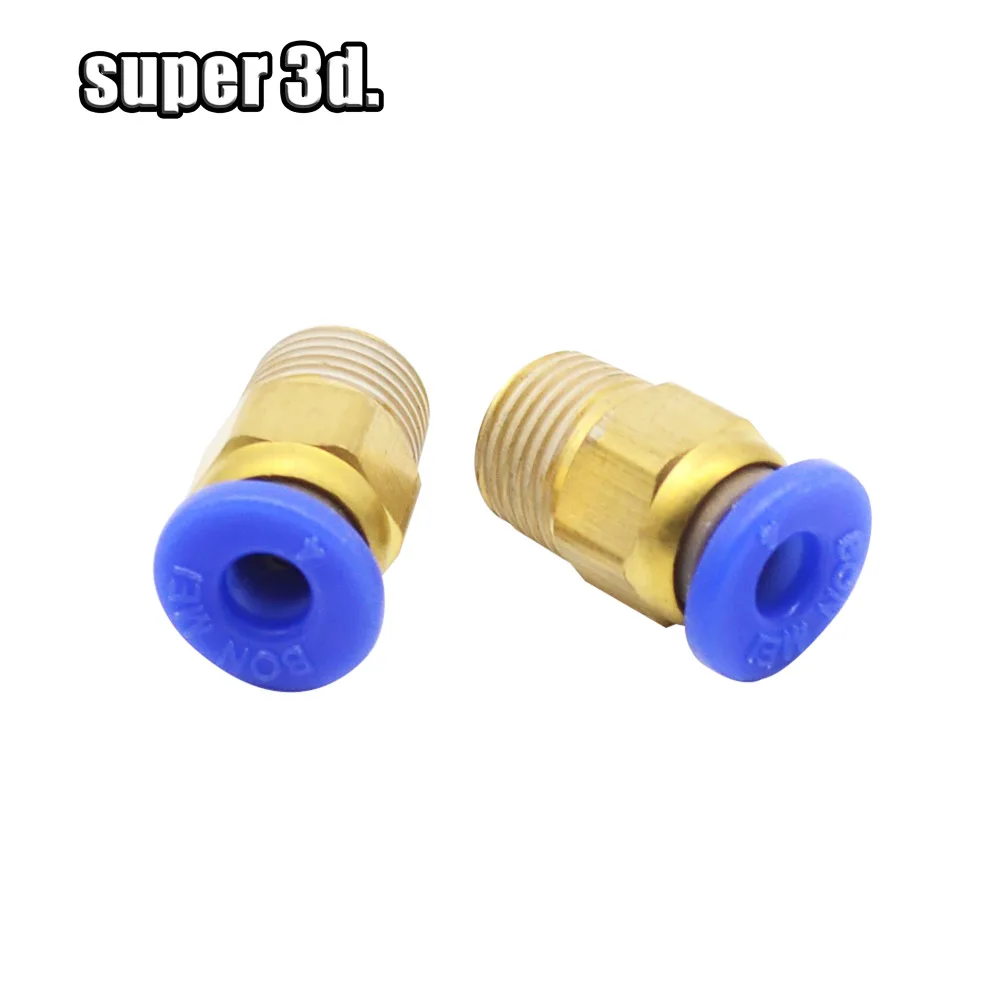 510Pcs Remote Bowden Tube Push Fit Connector Joint Feeding Pipe Id2 Od4 For J Head Hotend Extruder huismerk kopen in de aanbieding