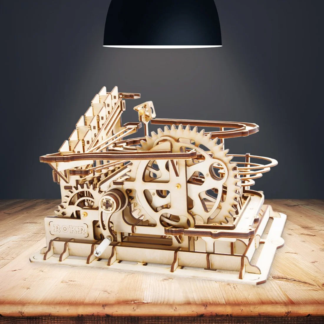 Brinquedos para Crianças Waterwheel Coaster Forma Pintura Puzzle Faça Você Mesmo Montar Haste Braining 3d 6 montar haste brinquedos para crianças braining