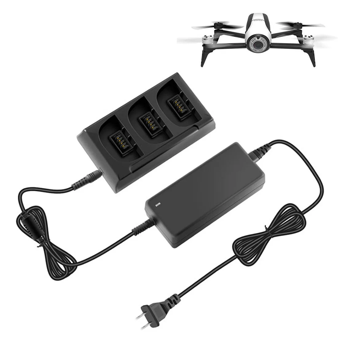 HOBBYINRC 3 в 1 зарядное устройство для Parrot bebop 2 Drone FPV аксессуары вилка США/ЕС|Зарядные