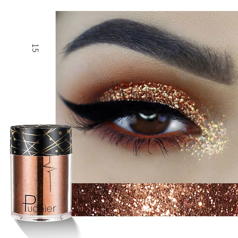 

Pudaier 36 Color Glitter Eyeshdow Powder Shimmer Lip Tint Holographic Laser Face Eye Shade Pigment Body Glitter Festival Makeup