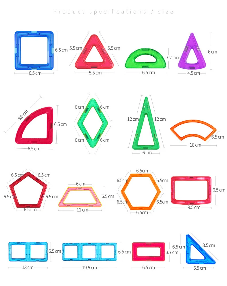 Большой размер Магнитный дизайнерский Строительный набор модель и строительные игрушки магниты магнитные блоки Развивающие игрушки для детей подарок