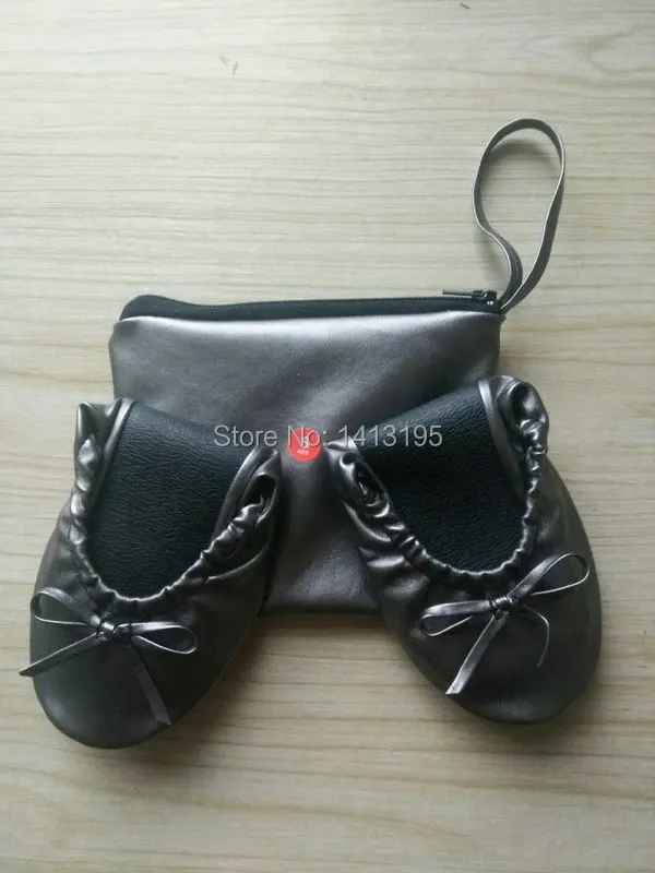 Free shipping ! 2017 hot selling foldable ballet shoes in bag lady