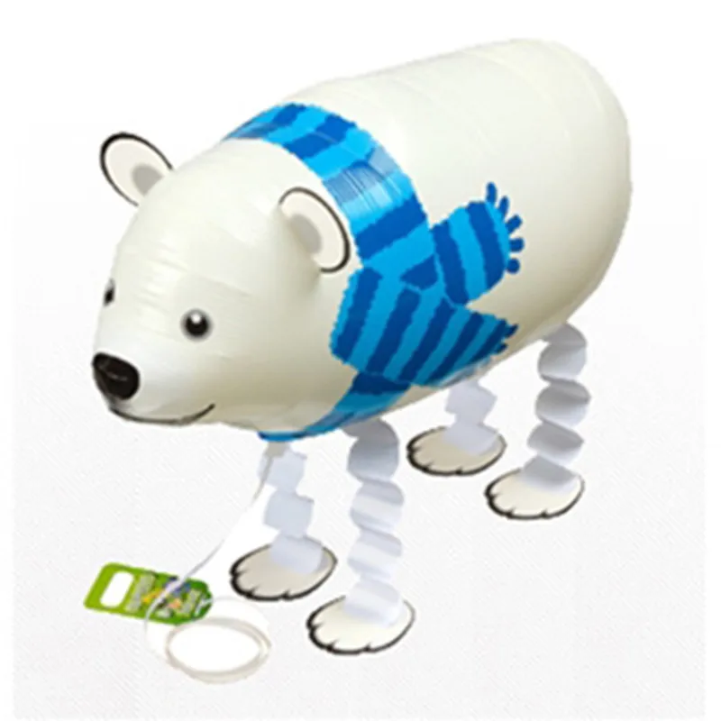 

10pcs/lot Aluminum foil Animal balloon Cute Walking Elephant Polar bear Purple for Birthday party Children's day Toy dec