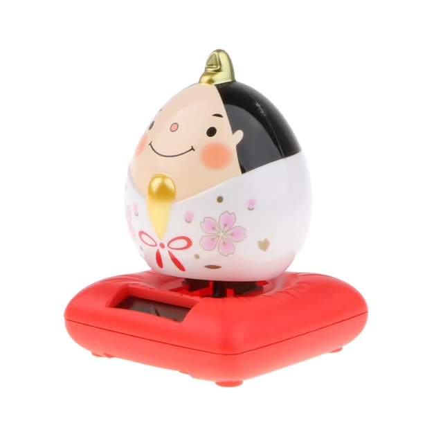 Cute Solar Powered Animated Swing Hands Praying Doll Action Figures Bobbling Toy Auto Car Ornament Home Decoration 5
